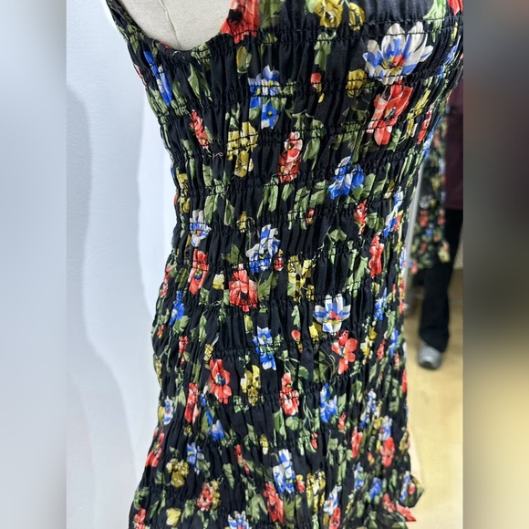 Doen GIANNA DRESS IN NOIR WILD ROSE - Picture 7 of 10